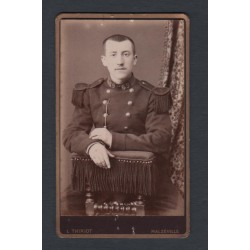 PHOTO CDV D'UN SOLDAT DU 69 ème REGIMENT D'INFANTERIE DE LIGNE 