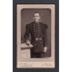 PHOTO CDV D'UN SOLDAT AU 65 ème REGIMENT D'INFANTERIE DE LIGNE