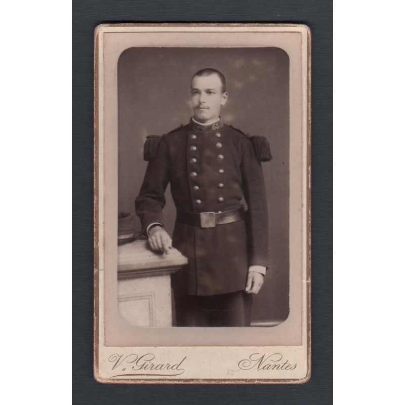 PHOTO CDV D'UN SOLDAT AU 65 ème REGIMENT D'INFANTERIE DE LIGNE