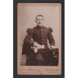 PHOTO CDV D'UN SOLDAT AU 81 ème REGIMENT D'INFANTERIE DE LIGNE 