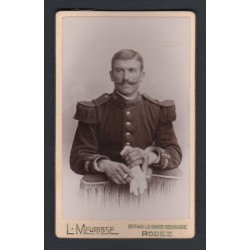 PHOTO CDV D'UN SOLDAT MUSICIEN AU 81 ème REGIMENT D'INFANTERIE DE LIGNE 