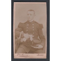 PHOTO CDV D'UN SOLDAT AU 81 ème REGIMENT D'INFANTERIE DE LIGNE