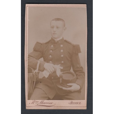 PHOTO CDV D'UN SOLDAT AU 81 ème REGIMENT D'INFANTERIE DE LIGNE