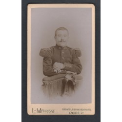 PHOTO CDV D'UN SOLDAT AU 81 ème REGIMENT D'INFANTERIE DE LIGNE