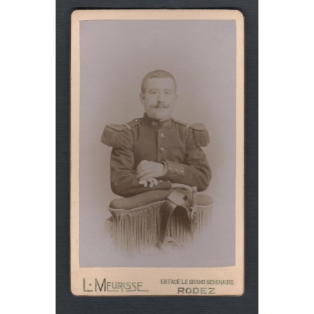 PHOTO CDV D'UN SOLDAT AU 81 ème REGIMENT D'INFANTERIE DE LIGNE