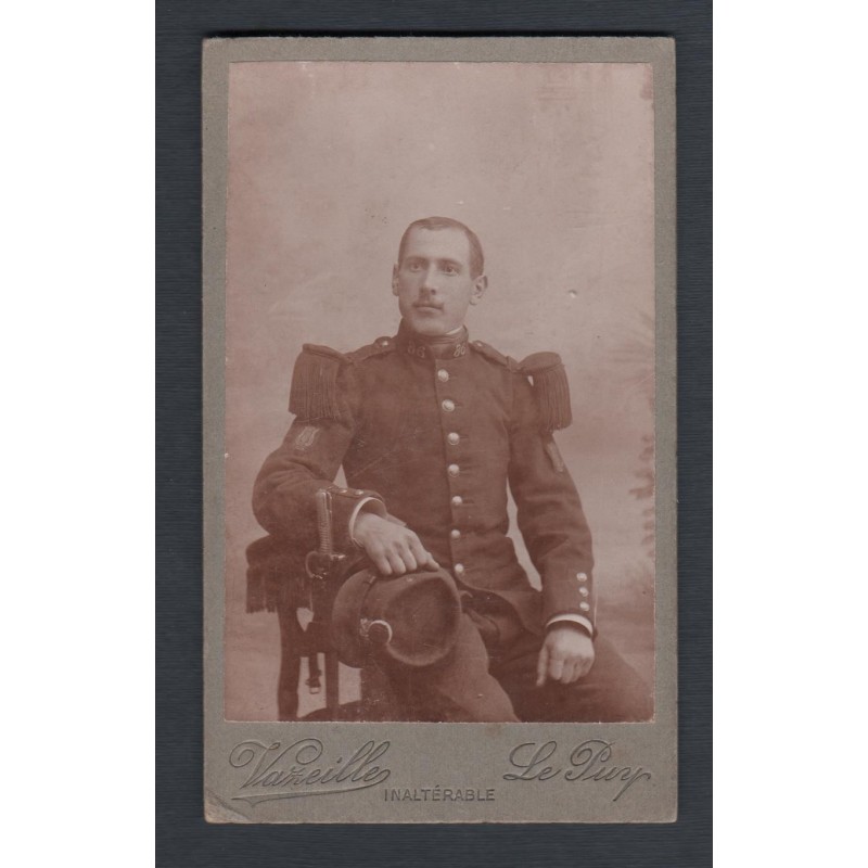 PHOTO CDV D'UN SOLDAT AU 86 ème REGIMENT D'INFANTERIE DE LIGNE 