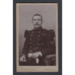 PHOTO MILITAIRE CDV D'UN SOLDAT AU 110 ème REGIMENT D'INFANTERIE DE LIGNE