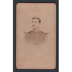 PHOTO MILITAIRE CDV D'UN SOLDAT AU 115 ème REGIMENT D'INFANTERIE DE LIGNE 