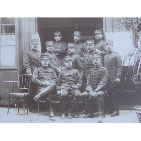 GRANDE PHOTO DES OFFICIERS DU 1 er ET 37 ème REGIMENT D'ARTILLERIE