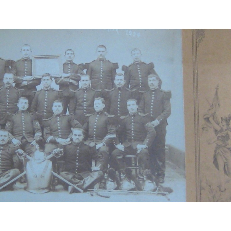 GRANDE PHOTO DU 10 ème REGIMENT DE CUIRASSIERS 1904