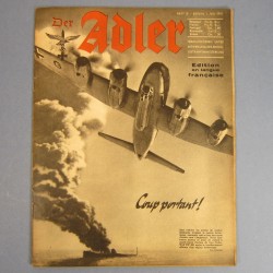 DER ADLER JOURNAL DE PROPAGANDE AVIATION ALLEMANDE N°13 DU 1 JUILLET 1941 LUFTWAFFE