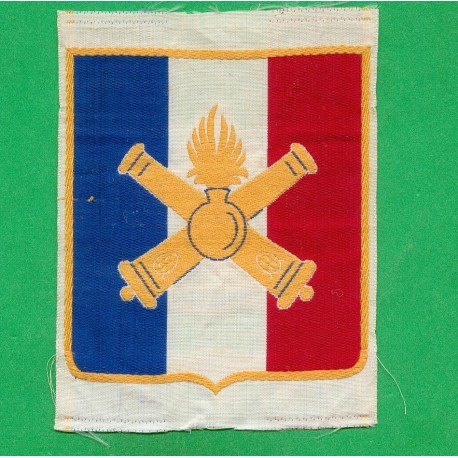 INSIGNE TISSU ARTILLERIE POUR MAILLOT DE SPORT ARMEE FRANCAISE WW2 