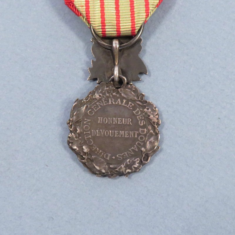 MEDAILLE DE LA DIRECTION GENERALE DES DOUANES MODELE ANCIEN EN ARGENT