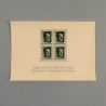 BLOCK FEUILLET DE 4 TIMBRES ALLEMAND III ème REICH ADOLF HITLER NURNBERG 1937 JOUR DU PARTI