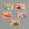 SERIE DE 5 TIMBRES IIIème REICH LVF LEGION DES VOLONTAIRES FRANCAIS SUR LE FRONT RUSSE