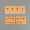 SERIE DE 8 TIMBRES ALLEMANDS OU FRANCHISES MILITAIRE DEUTSCHE REICHSPOST