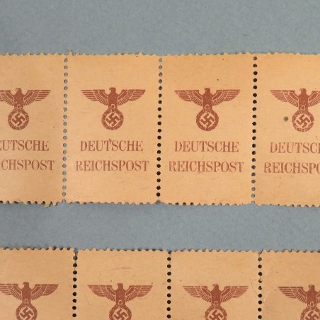 SERIE DE 8 TIMBRES ALLEMANDS OU FRANCHISES MILITAIRE DEUTSCHE REICHSPOST