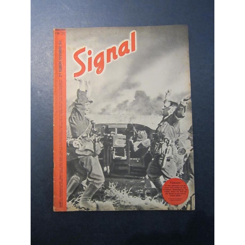 SIGNAL JOURNAL DE PROPAGANDE ALLEMANDE 2ème NUMERO DE NOVEMBRE 1941 N°22