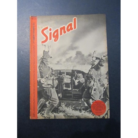 SIGNAL JOURNAL DE PROPAGANDE ALLEMANDE 2ème NUMERO DE NOVEMBRE 1941 N°22