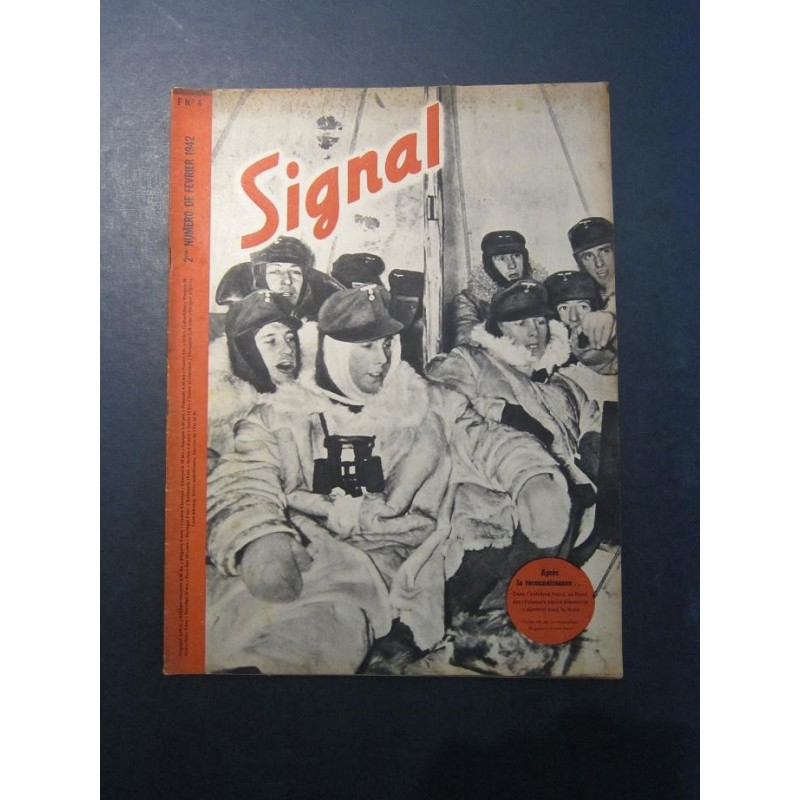 SIGNAL JOURNAL DE PROPAGANDE ALLEMANDE 2ème NUMERO DE FEVRIER 1942 N°4