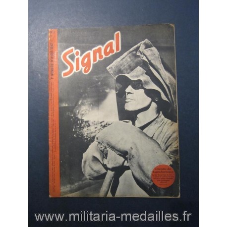 SIGNAL JOURNAL DE PROPAGANDE ALLEMANDE 1er NUMERO D'AVRIL 1942 N°7