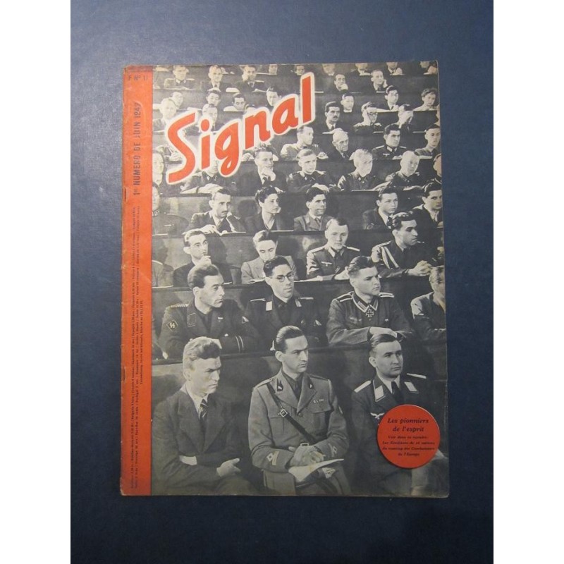 SIGNAL JOURNAL DE PROPAGANDE ALLEMANDE 1er NUMERO DE JUIN 1942 N°11