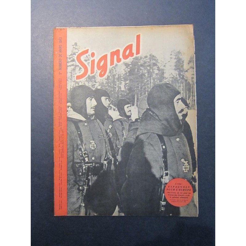 SIGNAL JOURNAL DE PROPAGANDE ALLEMANDE 1er NUMERO DE MARS 1943 N°5