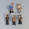 ALLEMAGNE LOT DE 5 MEDAILLES INSIGNES DE JOURNEES FIGURINES EN PORCELAINE