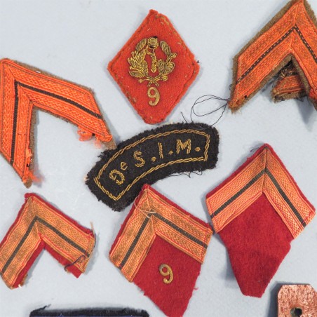 ENSEMBLE DU 9 ème SIM SECTION D'INFIRMIER MILITAIRE LIBERATION ANNEES 1950