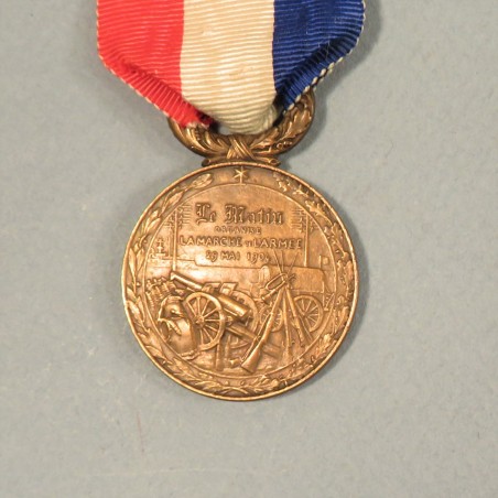 MEDAILLE EN BRONZE L'ARMEE ET LA PRESSE LE MATIN ORGANISE LA MARCHE DE L'ARMEE DU 29 MAI 1904