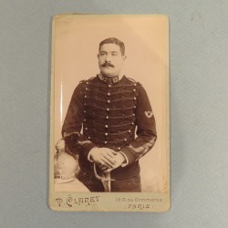 PHOTO CDV D'UN CAVALIER DU 17 ème REGIMENT DE DRAGONS