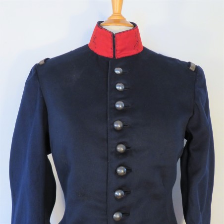 VESTE MODELE 1893 D'UN OFFICIER DU TRAIN DES EQUIPAGES TROISIEME REPUBLIQUE