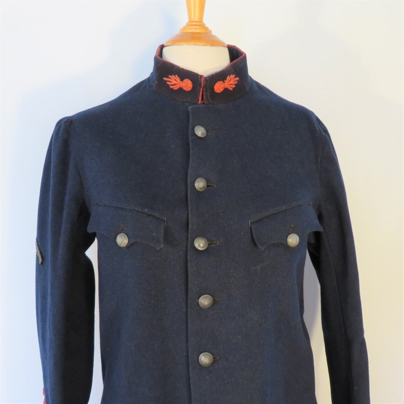VESTE SOUS-OFFICIER DE SAPEURS-POMPIERS MODELE VERS 1900