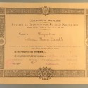 DIPLOME DE SIMPLE INFIRMIERE DECERNE A LA SOEUR MARIE CAMILLE EN 1939 CROIX ROUGE FRANCAISE