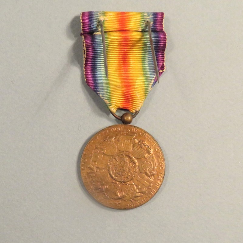 MEDAILLE BELGE INTERALLIEE DE LA VICTOIRE DE LA GRANDE GUERRE 1914-1918