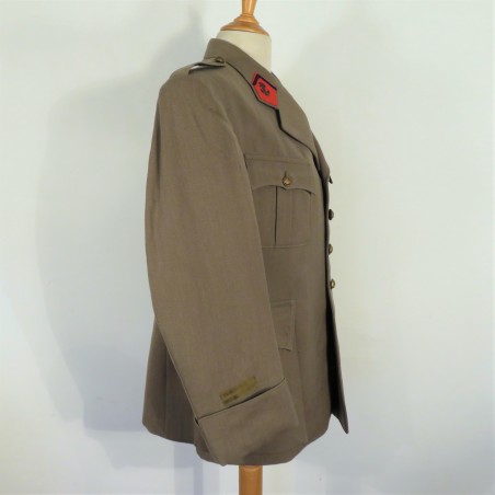 UNIFORME MODELE 1939 D'UN LIEUTENANT D'INFANTERIE COLONIALE VAREUSE ET PANTALON CAMPAGNE 1939-1940