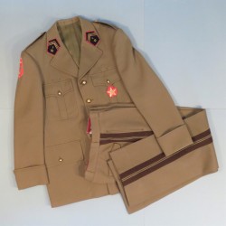 TENUE UNIFORME DU 1 er REGIMENT DE SPAHIS 6 ème DLB VESTE ET PANTALON ANNEES 1960-70