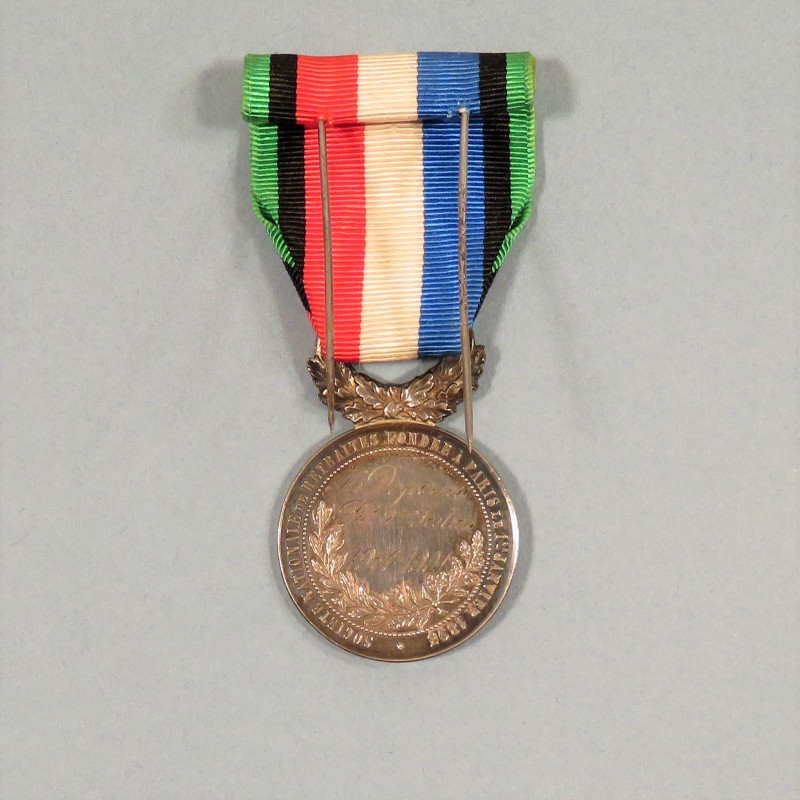 MEDAILLE DES VETERANS DES ARMEES DE TERRE ET DE MER 1870-1871 PARIS 1895 ATTRIBUEE AU PRESIDENT DE LA DEUXIEME SECTION 1900-1901