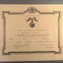 TADJOURA DIPLOME DE LA MEDAILLE DE CHEVALIER DE L'ORDRE DU NICHAN EL ANOUAR ATTRIBUE EN 1964 °