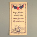 BROCHURE POUR JEUNES OFFICIERS DE RESERVE PAR L'UNION NATIONALE DES OFFICIERS DE RESERVE AVANT 1940