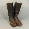 BOTTES DE SAPEURS-POMPIERS ANGLAIS FABRICATION TEBBUTT & HALL BROS Ltd RAUNDS DATEES 1943 MILITARIA UK WW2