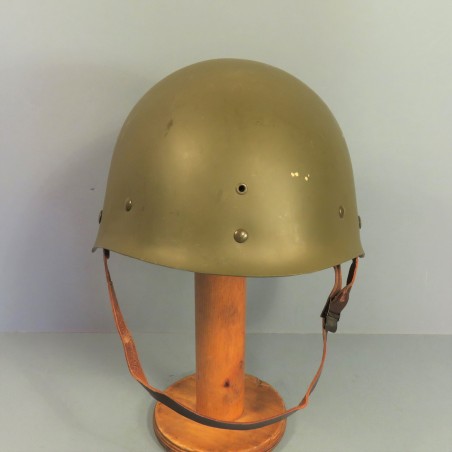 CASQUE FRANCAIS MODELE 1951 CASQUE LOURD FABRICANT M.AM.OU MARSEILLE 1953 ET LINER FABRICANT THIBAULT MONTREUIL 1952