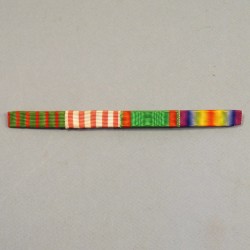 BARRETTE RIGIDE DE QUATRE RAPPELS DE MEDAILLES DE LA GUERRE 1914 1918 CROIX DE GUERRE MERITE AGRICOLE