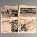 POCHETTE DE 8 PHOTOS DES ACTUALITES ALLEMANDE 7-8-1941 AKTUELLER BILDERDIENST KRIEGSMARINE JEUNESSES HITLERIENNES FRONT RUSSE