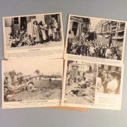 POCHETTE DE 8 PHOTOS DES ACTUALITES ALLEMANDE 7-7-1941 AKTUELLER BILDERDIENST FRONT RUSSE