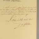 PREMIER EMPIRE CERTIFICAT D'ETUDE A L'ECOLE POLYTECHNIQUE SIGNEE LACUEE 1806 *