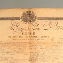 CONGE DE LA LEGION DE LA LOIRE DU 31 DECEMBRE 1819 ARCHIVE RESTAURATION PLACE DE VALENCE