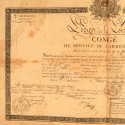 CONGE DE LA LEGION DE LA LOIRE DU 31 DECEMBRE 1819 ARCHIVE RESTAURATION PLACE DE VALENCE
