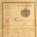 ARCHIVE CHARLES X PASSEPORT DE LA VILLE DE NIMES DU 12 AVRIL 1825