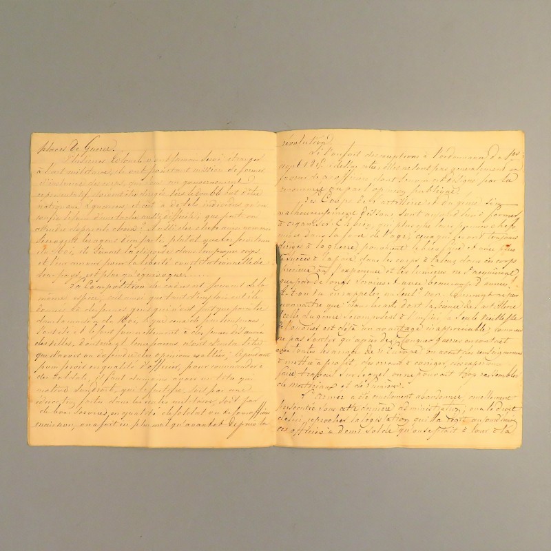 HIVE EMPIRE REFLEXION SUR L'ARMEE PAR LE MARECHAL ET ¨PAIR DE FRANCE DUC DE TARENTE MACDONALD 1815